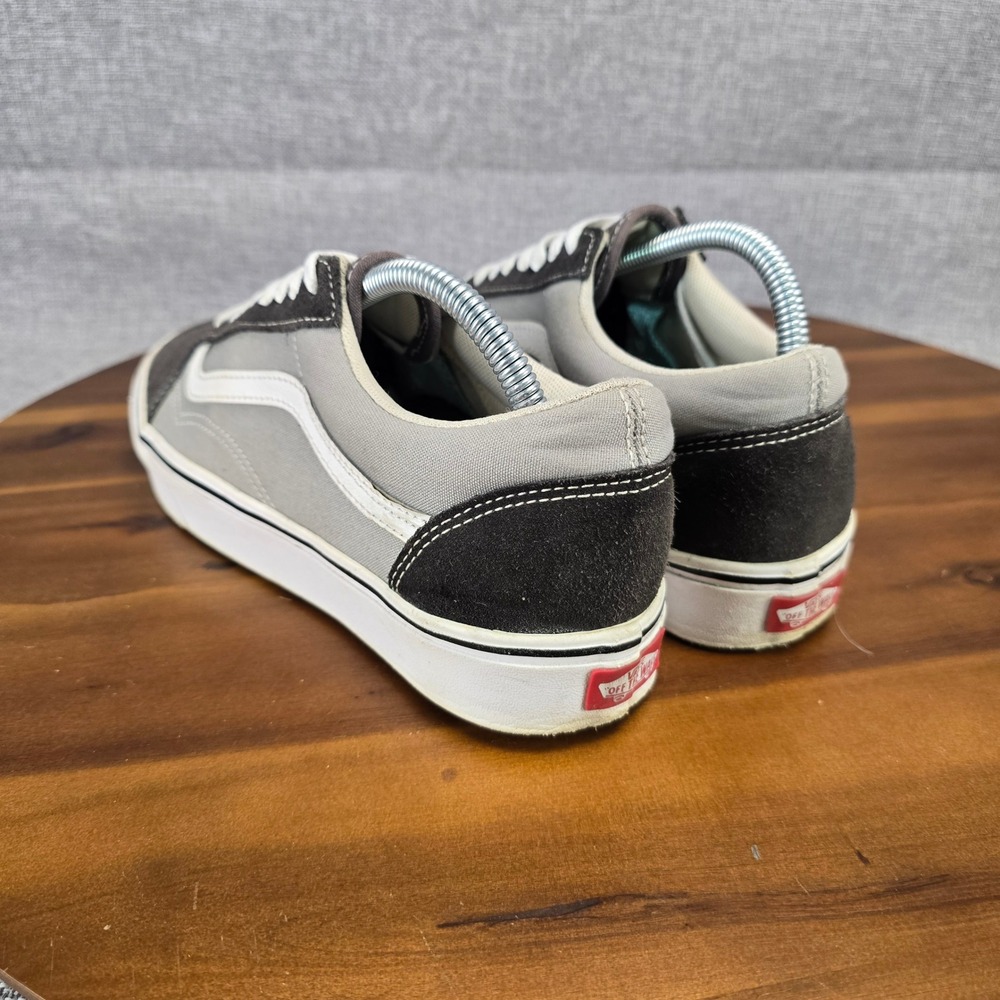 Vans Old Skool Grey Charcoal Suede Canvas Low Top Sneakers Womens 10 Mens 8.5 - Picture 12 of 14